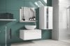 Venezia Alius A34 fürdőszobabútor szett + mosdókagyló + szifon (fényes fehér)