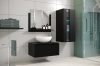 Venezia Alius A34 fürdőszobabútor szett + mosdókagyló + szifon (matt fekete)