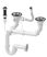 Gránit mosogató NERO Arriva + kihúzható zuhanyfejes Shower csaptelep + adagoló + dugókiemelő (fekete)