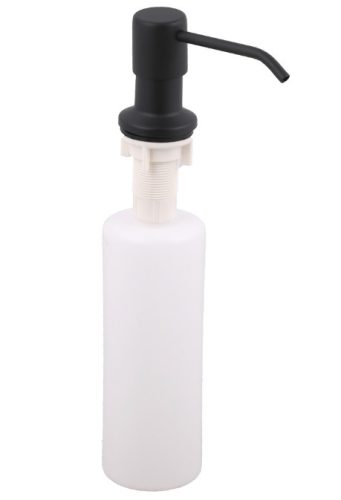 Gránit mosogató NERO Arriva + Steel csaptelep + adagoló + dugókiemelő (matt fekete)