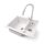 Gránit mosogató NERO Arriva + kihúzható zuhanyfejes Snake csaptelep + adagoló + dugókiemelő (fehér)