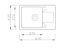 Gránit Mosogató EOS Adria + BiColor Design Csap + Dugóemelő (fehér)