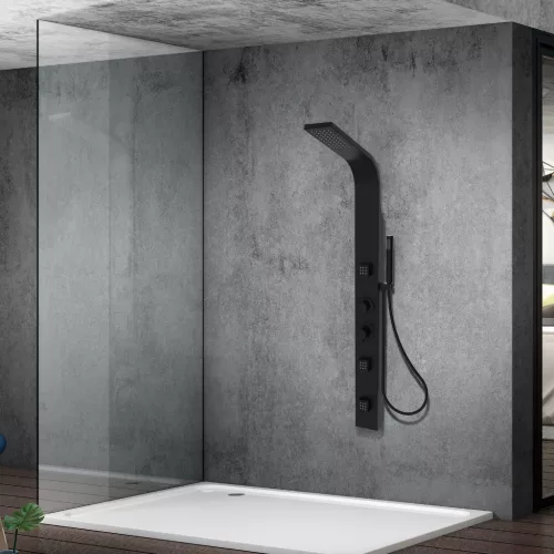 Welland A75 multifunkciós zuhanypanel - fekete