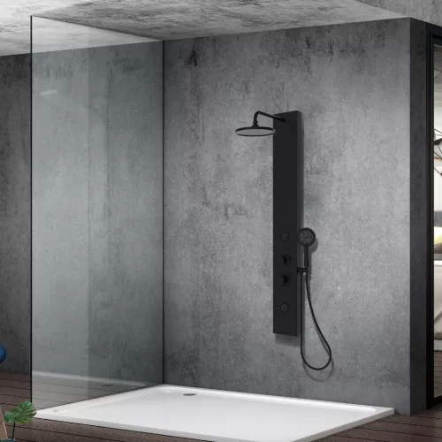 Welland Neo multifunkciós zuhanypanel - fekete