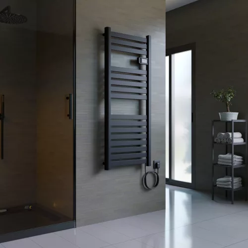 Design radiátor digitális termosztáttal - NERO Italia