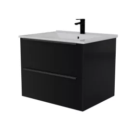   Intenso fiókos fürdőszobabútor mosdókagylóval - 60 cm (magasfényű fekete)