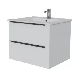   Intenso fiókos fürdőszobabútor mosdókagylóval - 60 cm (magasfényű fehér)