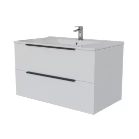   Intenso fiókos fürdőszobabútor mosdókagylóval - 80 cm (magasfényű fehér)