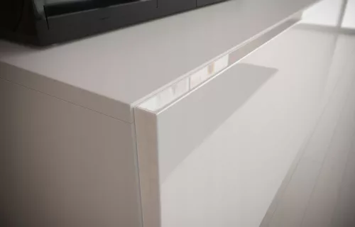 Intenso Concept-21 nappali faliszekrény sor - 240 cm (magasfényű fehér)