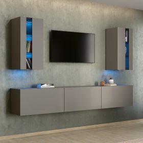 Intenso Concept-21 nappali faliszekrény sor - 240 cm - taupe