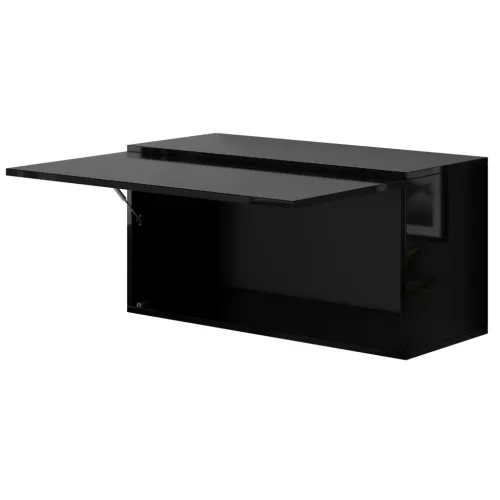 Intenso Concept-50 nappali faliszekrény sor - 200 cm (magasfényű fekete)