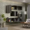 Intenso Concept-50 nappali faliszekrény sor - 200 cm (magasfényű fekete)