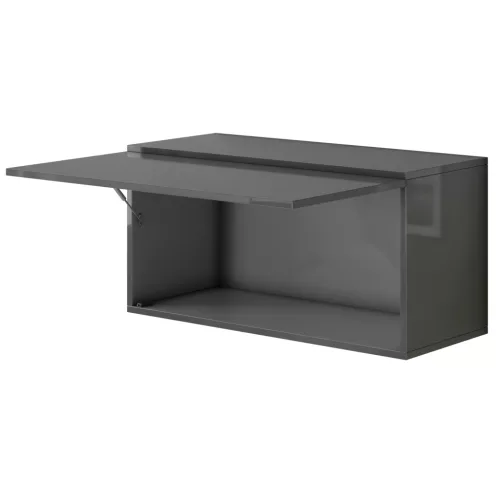 Intenso Concept-50 nappali faliszekrény sor - 200 cm (magasfényű fekete)
