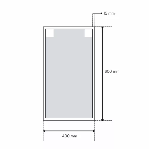 Intenso Concept-50 nappali faliszekrény sor - 200 cm (magasfényű fehér)