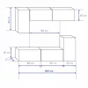 Intenso Concept-50 nappali faliszekrény sor - 200 cm
