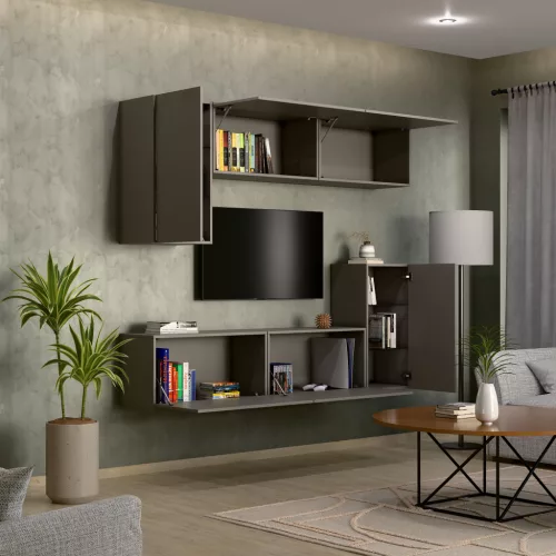Intenso Concept-50 nappali faliszekrény sor - 200 cm