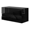 Intenso G80 faliszekrény - 40 x 80 cm (magasfényű fekete)