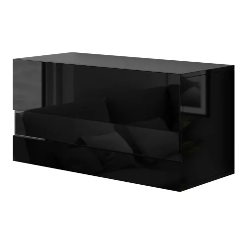 Intenso G80 faliszekrény - 40 x 80 cm (magasfényű fekete)
