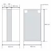 Intenso G80 faliszekrény - 40 x 80 cm (magasfényű fekete)
