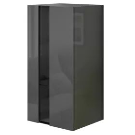   Intenso G80 faliszekrény - 40 x 80 cm (magasfényű szürke)