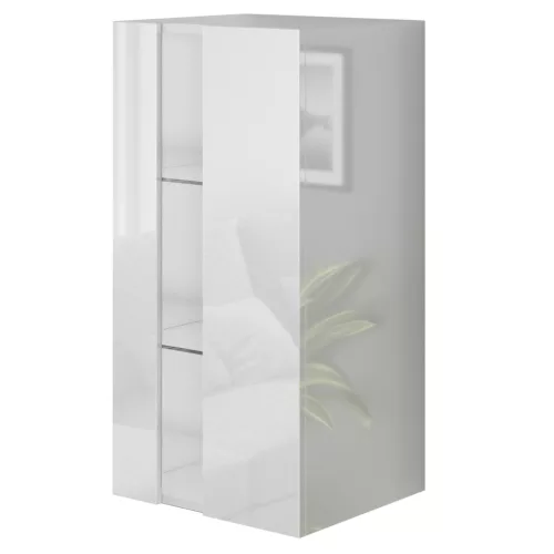 Intenso G80 faliszekrény - 40 x 80 cm (magasfényű fehér)