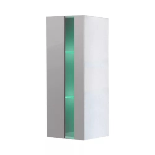 Intenso G80 faliszekrény - 40 x 80 cm (magasfényű fehér)