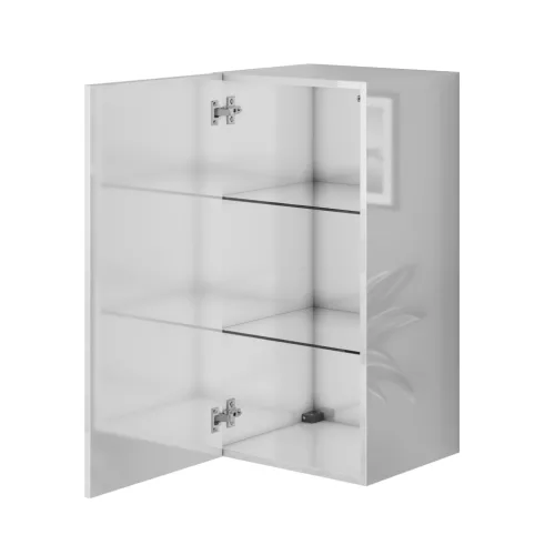 Intenso S80 faliszekrény - 40 x 80 cm (magasfényű fehér)