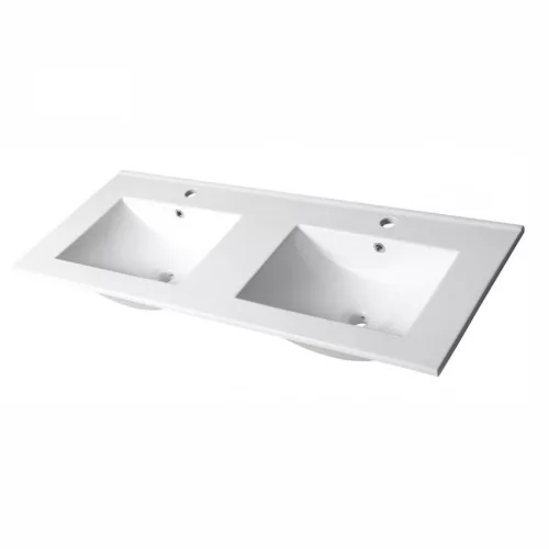 Intenso fiókos fürdőszobabútor mosdókagylóval - 60 cm (magasfényű fehér)