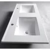 Intenso fiókos fürdőszobabútor mosdókagylóval - 60 cm (magasfényű fehér)