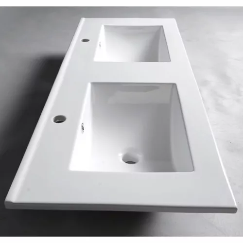 Intenso fiókos fürdőszobabútor mosdókagylóval - 60 cm (magasfényű fehér)