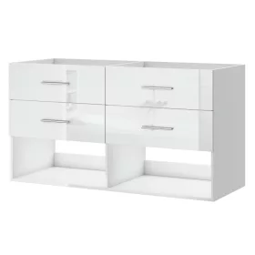 Intenso fiókos fürdőszobai mosdószekrény - 60 cm (magasfényű fehér)