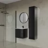 Intenso fiókos fürdőszobabútor mosdókagylóval - 50 cm (magasfényű fekete)