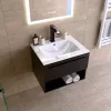 Intenso fiókos fürdőszobai mosdószekrény - 60 cm (magasfényű fekete)