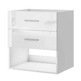 Intenso fiókos fürdőszobai mosdószekrény - 60 cm (magasfényű fehér)