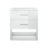 Intenso fiókos fürdőszobai mosdószekrény - 60 cm (magasfényű fehér)