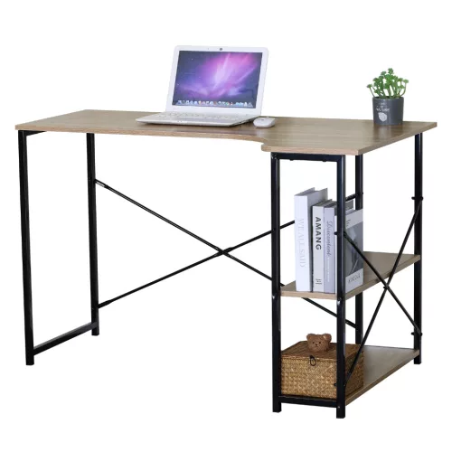 Intenso Compact íróasztal / számítógépasztal polcokkal - 120 cm