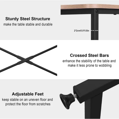 Intenso Compact íróasztal / számítógépasztal polcokkal - 120 cm