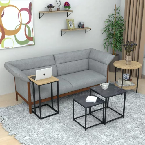 Oldalsó asztal - éjjeliszekrény szett - Intenso design