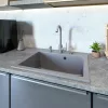 Gránit mosogató NERO Piazza-60 + szifon (fekete)