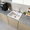 Gránit mosogató NERO Piazza-60 + magasított csaptelep + adagoló
