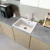 Gránit mosogató NERO Piazza-60 + magasított csaptelep + adagoló