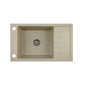 Gránit mosogató NERO Grande + szifon - bézs