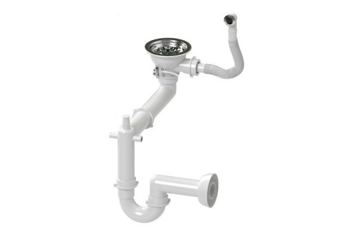 Gránit mosogató Grande magasított csapteleppel adagolóval (szürke)