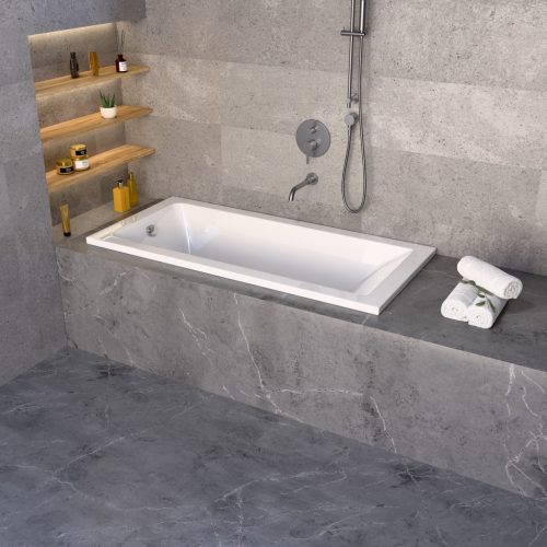 Welland Moderno akril kád + szifon + kádláb - 150 x 70 cm