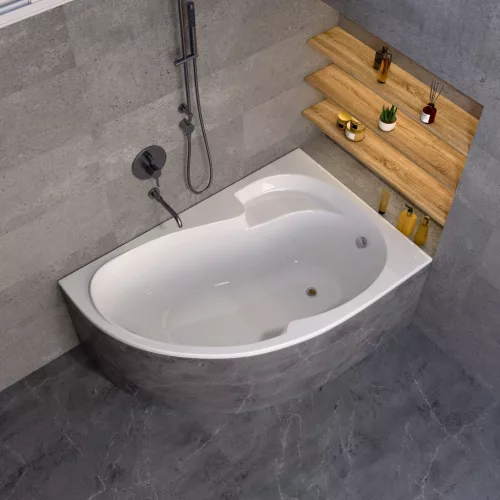 Welland Vigo akril sarokkád + szifon + kádláb - 150 x 100 cm (jobbos)