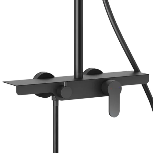 Welland C66 zuhanyrendszer csapteleppel - fekete