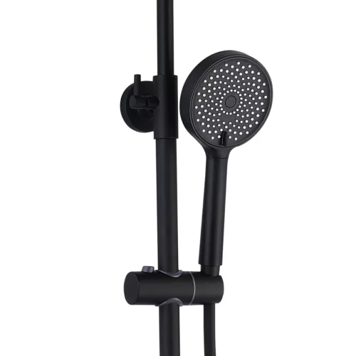 Welland C6613 zuhanyrendszer termosztátos csapteleppel - fekete