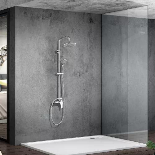 Welland Astra zuhanyrendszer csapteleppel - króm