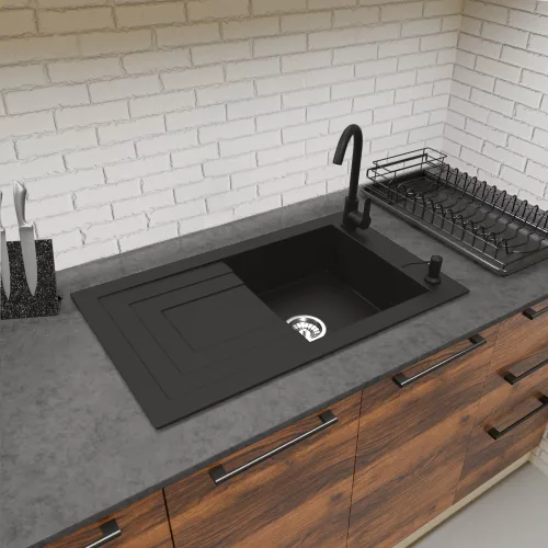 Granit-mosogato-NERO-Cortina-Vintage-csaptelep-adagolo-matt
