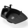 Granit-mosogato-NERO-Compact-kihuzhato-zuhanyfejes-fekete-matt-csaptelep